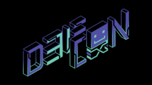 DEF CON logo over black background